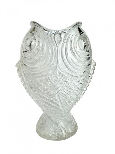 Baccarat Vase "Carpes Affrontees" 