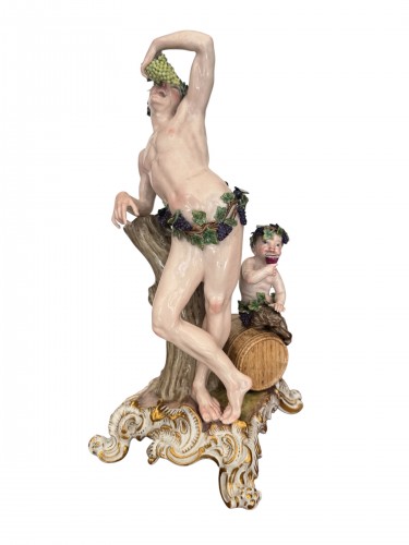 Allégorie de l'Automne - Groupe en porcelaine de Meissen 20e siècle