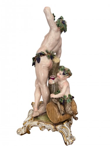 Allégorie de l'Automne - Groupe en porcelaine de Meissen 20e siècle - AG Antiquités