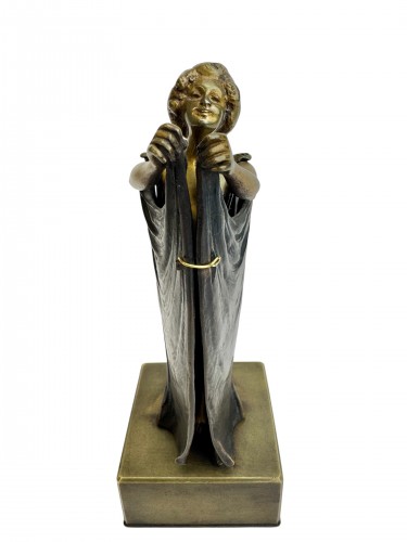 Carl Kauba (1865-1922) - Metamorphic Erotic Bronze Open Sesame  - Sculpture Style Napoléon III