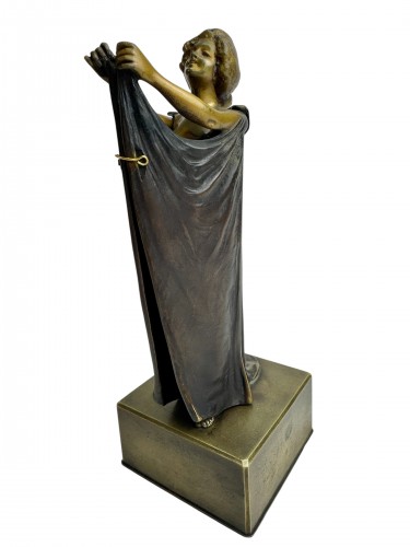 Antiquités - Carl Kauba (1865-1922) - Metamorphic Erotic Bronze Open Sesame 