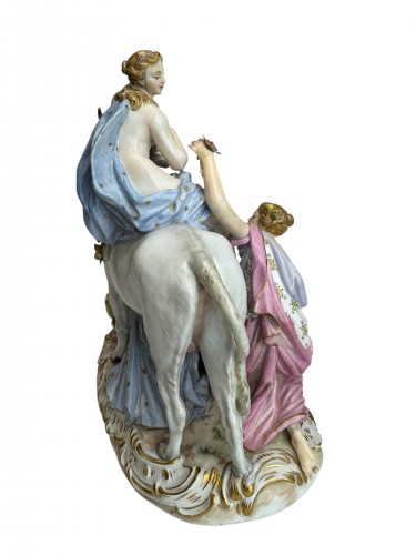 Céramiques, Porcelaines  - L'enlèvement d'Europe, porcelaine de Meissen 20e siècle