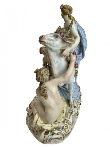 L'enlèvement d'Europe, porcelaine de Meissen 20e siècle - 