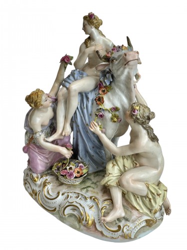  - L'enlèvement d'Europe, porcelaine de Meissen 20e siècle