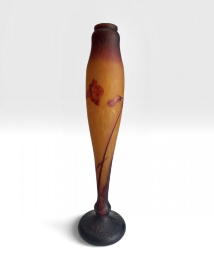 Verrerie, Cristallerie  - Daum Nancy - Vase Fleurs de Tabac