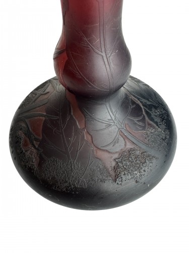 Art nouveau - Daum Nancy - Vase Fleurs de Tabac