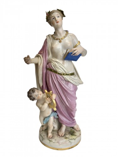 Allégorie de la Musique, groupe en porcelaine de Meissen 20e siècle