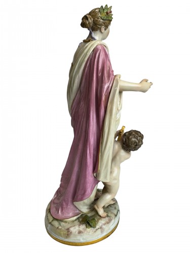 Allégorie de la Musique, groupe en porcelaine de Meissen 20e siècle - AG Antiquités