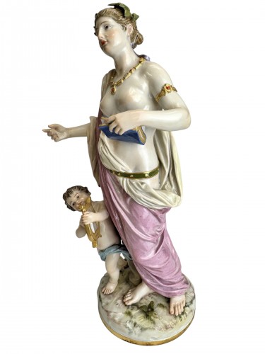  - Allégorie de la Musique, groupe en porcelaine de Meissen 20e siècle