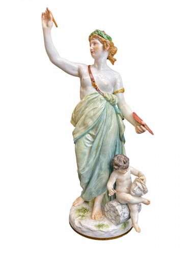 Allégorie de la Peinture, groupe en porcelaine de Meissen 20e siècle