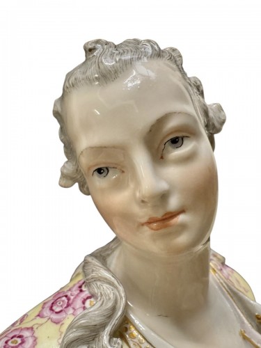  - Couple de jardiniers - Grand modèle de figures en porcelaine de Meissen