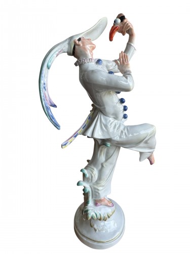  - Masked Dancer, Meissen Porcelain Figure model Created By Paul Scheuric