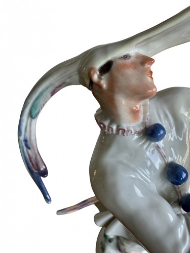 Antiquités - Masked Dancer, Meissen Porcelain Figure model Created By Paul Scheuric