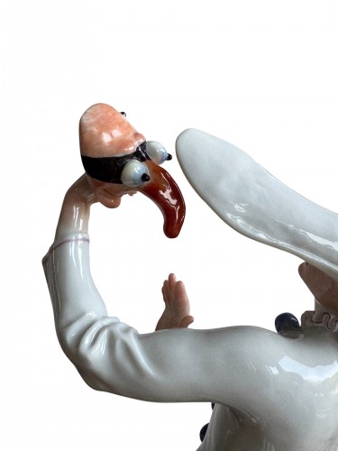 Antiquités - Masked Dancer, Meissen Porcelain Figure model Created By Paul Scheuric