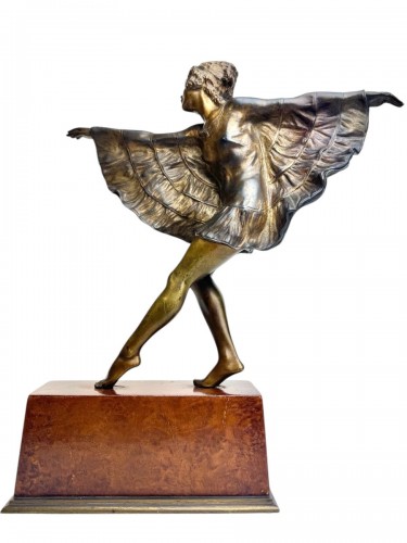 A Dancer In A Butterfly Dress  - Art Déco