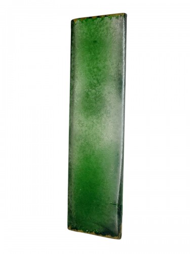 XIXe siècle - Baccarat - Vase de forme losange à décor des fleurs
