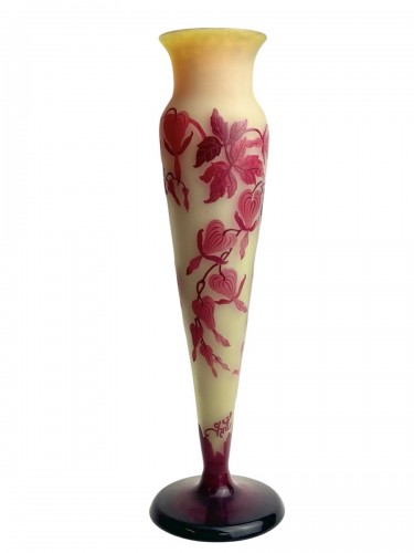 Emile Gallé - Vase ”Cœurs de Marie” - AG Antiquités