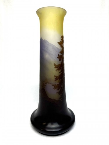 Gallé Vase - La ligne bleue des Vosges - AG Antiquités