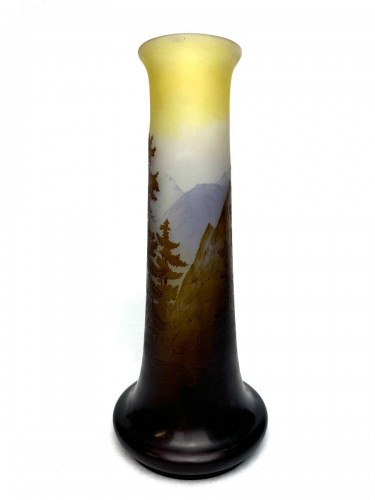 Gallé Vase - La ligne bleue des Vosges - Art nouveau