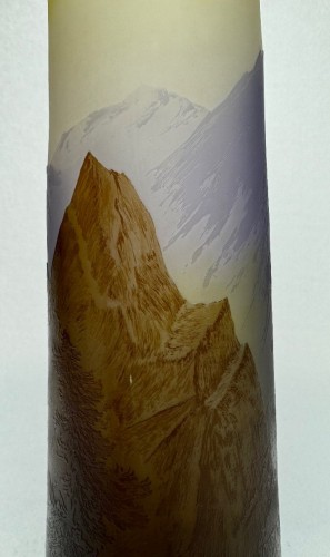 Art nouveau - Gallé Vase - La ligne bleue des Vosges