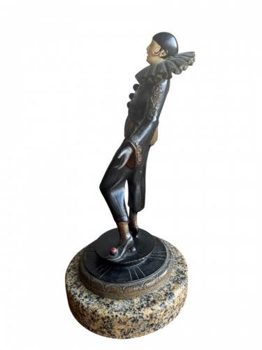 Sculpture Sculpture en Bronze - Gustav Schmidt-Cassel (1867-1954) - Pierrot
