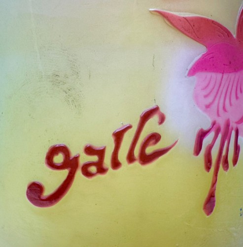 Art nouveau - Gallé - Vase With Fuchsia Decor 