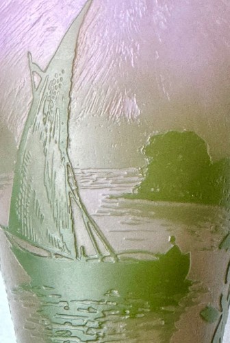 Antiquités - Camille Trutie de Varreux  (1872-1942) - Vase With Lake Decor 