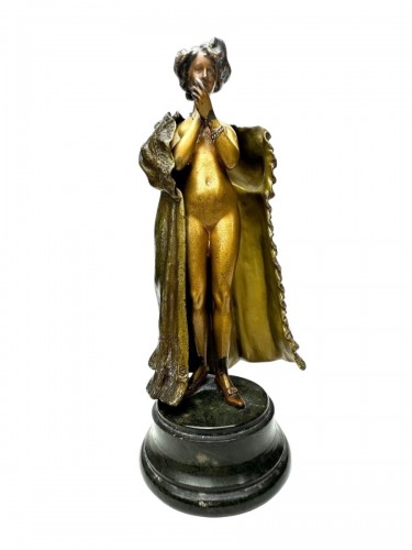 Franz Xavier Bergmann (1861-1936) - Figure érotique, bronze de Vienne Art Nouveau