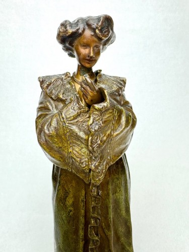 Franz Xavier Bergmann (1861-1936) - Erotic bronze, Art Nouveau Vienna Bronze  - 
