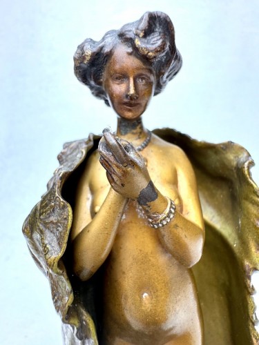19th century - Franz Xavier Bergmann (1861-1936) - Erotic bronze, Art Nouveau Vienna Bronze 