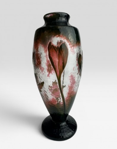 Verrerie, Cristallerie  - Daum Nancy - Vase ''Colchiques''