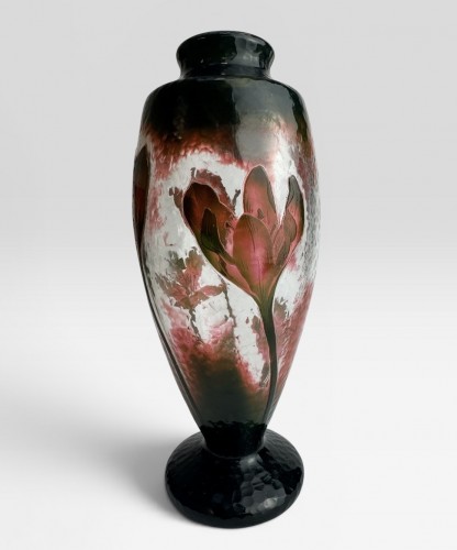 Daum Nancy - Vase ''Colchiques'' - AG Antiquités