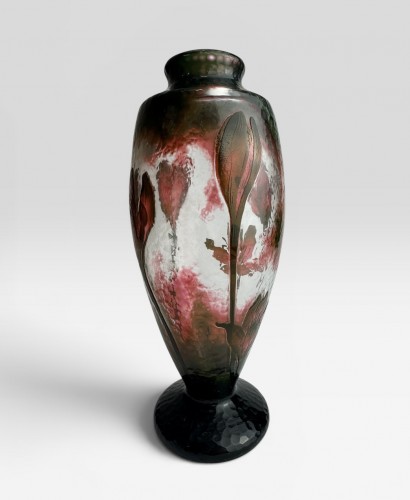 XIXe siècle - Daum Nancy - Vase ''Colchiques''
