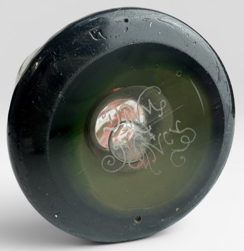 Antiquités - Daum Nancy - Vase ''Colchiques''
