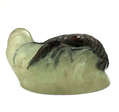 Verrerie, Cristallerie  - Amalric Walter et Henry Bergé - Écrevisse en pâte de verre