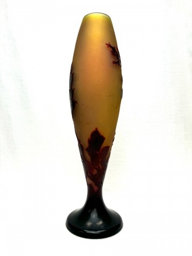 20th century - Gallé - Rosier Eglantine Vase