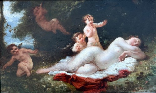Jean-François Brémond (1807-1868) - Vénus et les anges - Tableaux et dessins Style Napoléon III