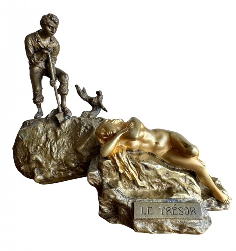 Carl Kauba « Le Trésor » bronze métamorphique