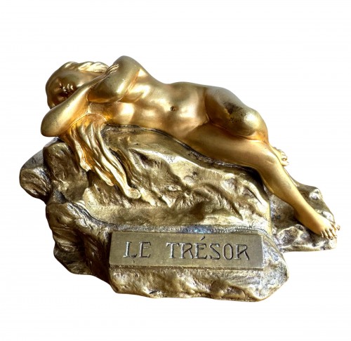 Carl Kauba « Le Trésor » bronze métamorphique - Sculpture Style Art nouveau