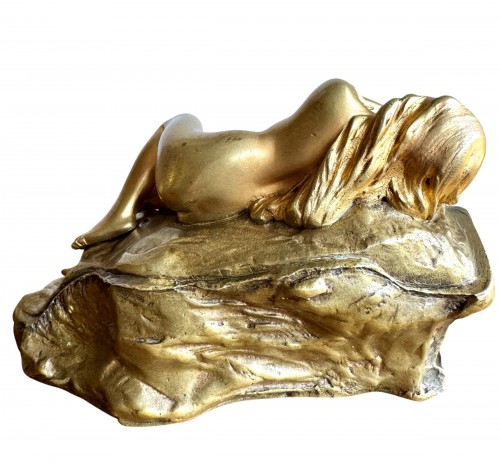 Sculpture Sculpture en Bronze - Carl Kauba « Le Trésor » bronze métamorphique