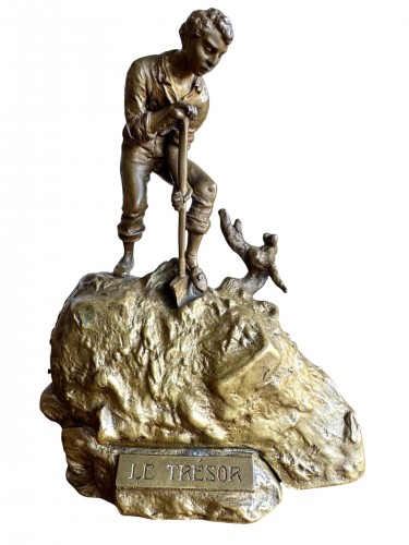 XXe siècle - Carl Kauba « Le Trésor » bronze métamorphique