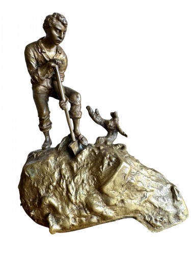 Art nouveau - Carl Kauba « Le Trésor » bronze métamorphique