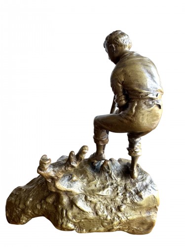 Antiquités - Carl Kauba « Le Trésor » bronze métamorphique