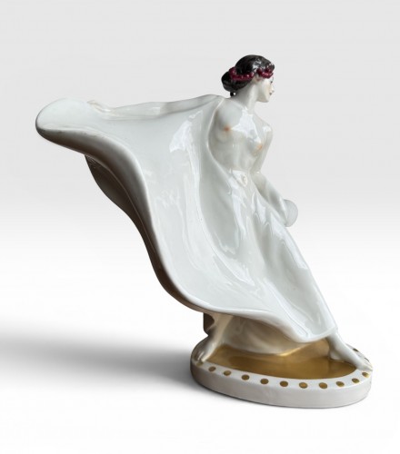 Meissen - Porcelain Figurine “the Dancer Loïe Fuller” - Porcelain & Faience Style Art nouveau