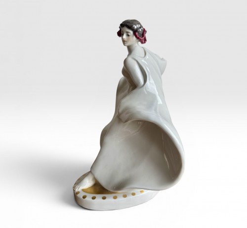 Art nouveau - Meissen - Porcelain Figurine “the Dancer Loïe Fuller”
