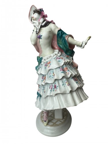 Céramiques, Porcelaines  - Figurine de Meissen Estrella, ballet russe « Carnaval », de Paul Scheurich