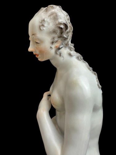 Antiquités - Figure de Vénus en porcelaine de Meissen, modèle de Paul Scheurich