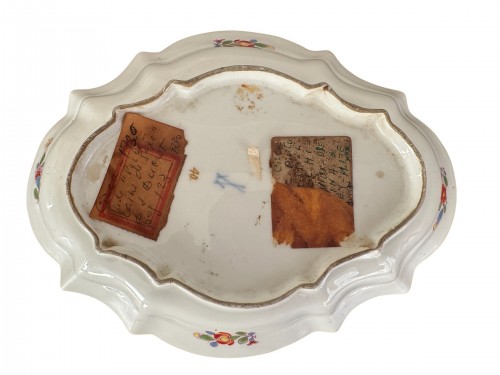 Antiquités - Meissen plate decorated with a harbor scene, attributed to Christian F. Her