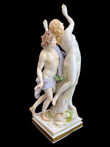 Meissen Porcelain Figurine Set   “Apollo And Daphne” - Porcelain & Faience Style 