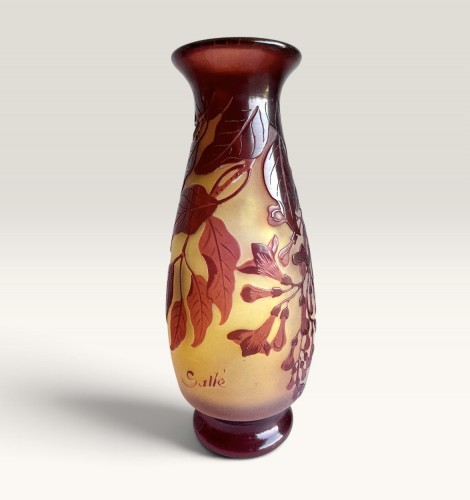 Gallé - Vase aux glycines - Art nouveau